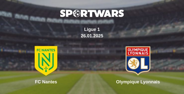 FC Nantes — Olympique Lyonnais watch online broadcast, 26.01.2025