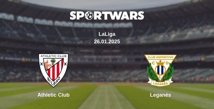 Athletic Club — Leganés watch online broadcast, 26.01.2025