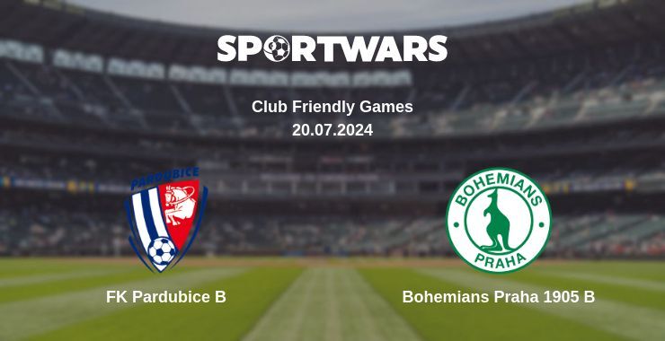 FK Pardubice B — Bohemians Praha 1905 B watch online for free 20.07.2024