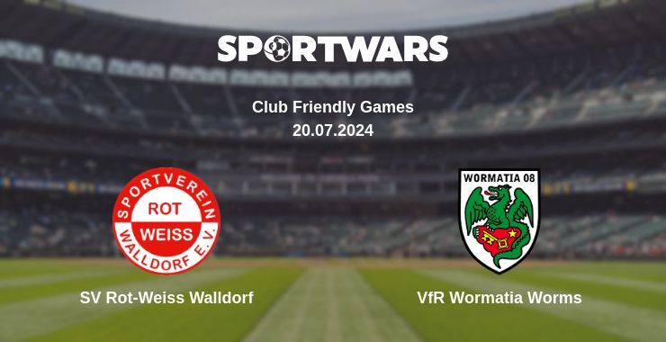 SV Rot-Weiss Walldorf — VfR Wormatia Worms watch online for free 20.07.2024