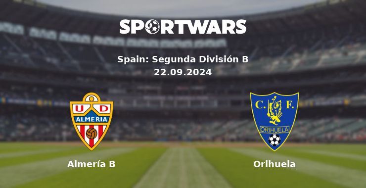 Almería B — Orihuela, where to watch online broadcast