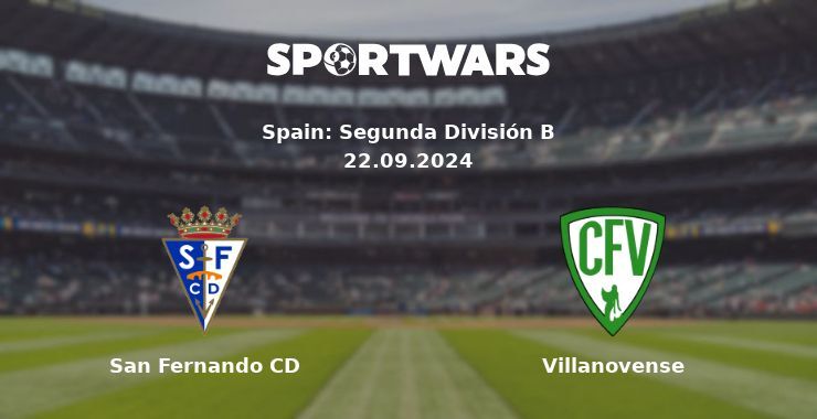 San Fernando CD — Villanovense, where to watch online broadcast