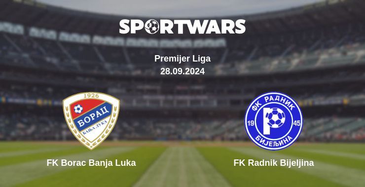 FK Borac Banja Luka — FK Radnik Bijeljina watch online for free 29.09.2024