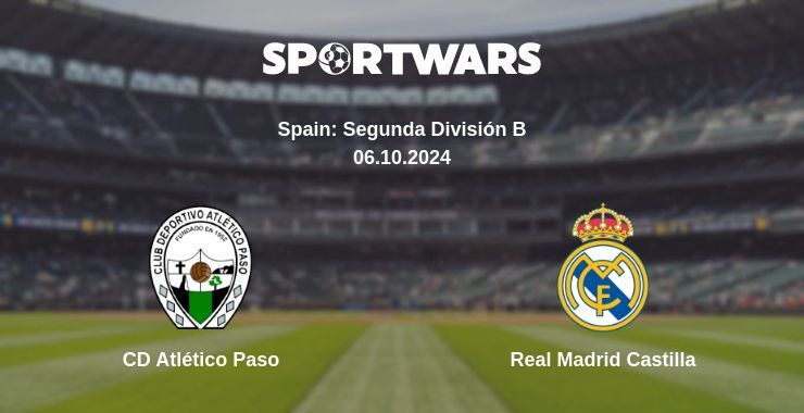 CD Atlético Paso — Real Madrid Castilla, where to watch online broadcast