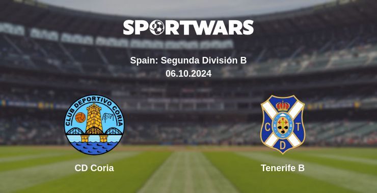 CD Coria — Tenerife B, where to watch online broadcast