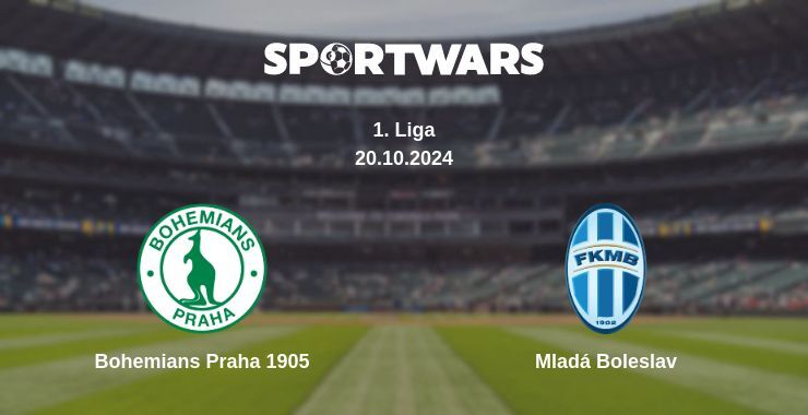 Bohemians Praha 1905 — Mladá Boleslav watch online for free 20.10.2024