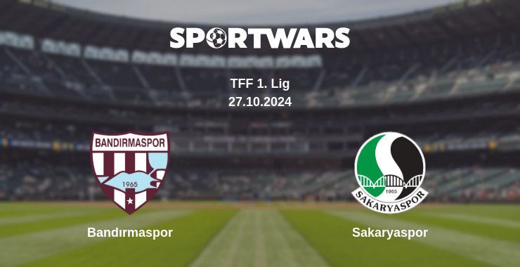 Bandırmaspor — Sakaryaspor watch online for free 27.10.2024