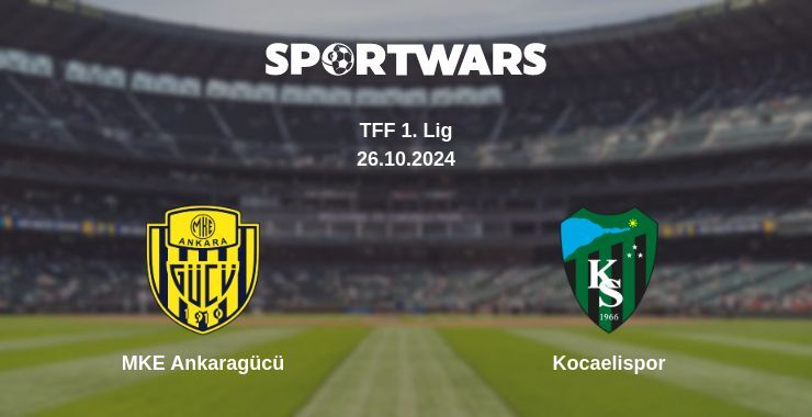 MKE Ankaragücü — Kocaelispor watch online for free 26.10.2024