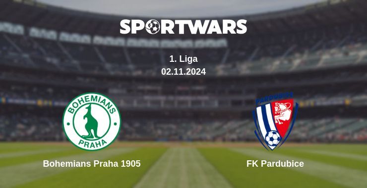 Bohemians Praha 1905 — FK Pardubice watch online for free 02.11.2024