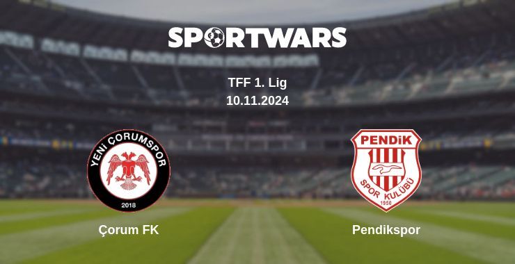 Çorum FK — Pendikspor watch online for free 10.11.2024