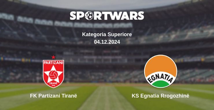 FK Partizani Tiranë — KS Egnatia Rrogozhinë watch online for free 04.12.2024