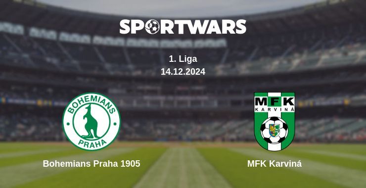 Result of the Bohemians Praha 1905 — MFK Karviná match, 14.12.2024