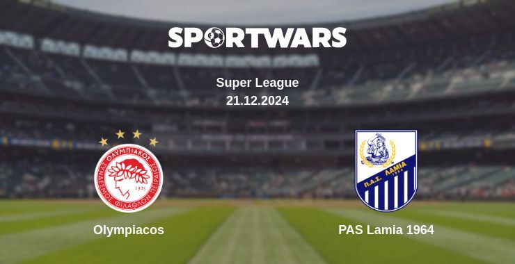 Result of the Olympiacos — PAS Lamia 1964 match, 21.12.2024