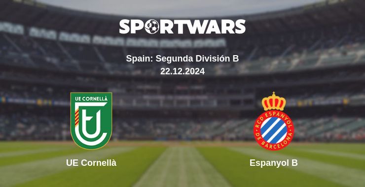 UE Cornellà — Espanyol B watch online broadcast, 22.12.2024