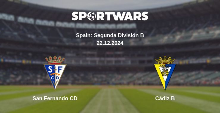 San Fernando CD — Cádiz B watch online broadcast, 22.12.2024