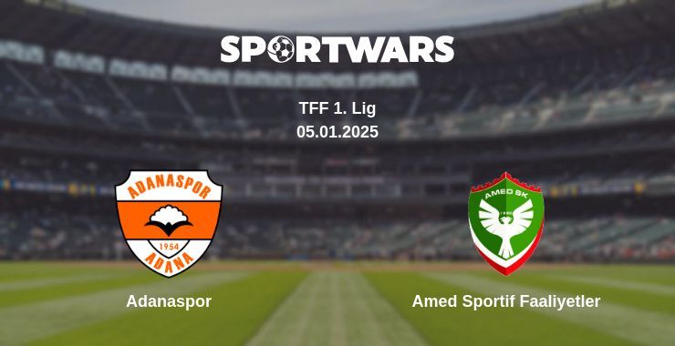 Adanaspor — Amed Sportif Faaliyetler watch online broadcast, 05.01.2025