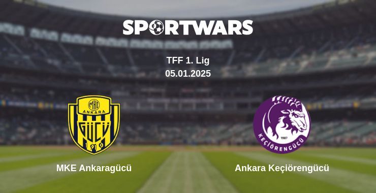 MKE Ankaragücü — Ankara Keçiörengücü watch online broadcast, 05.01.2025