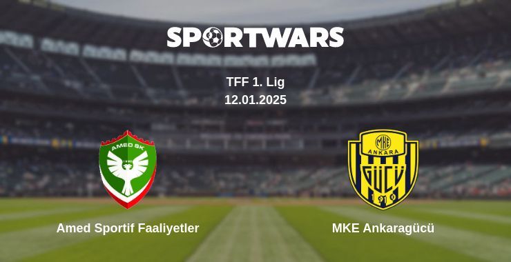 Amed Sportif Faaliyetler — MKE Ankaragücü watch online broadcast, 12.01.2025