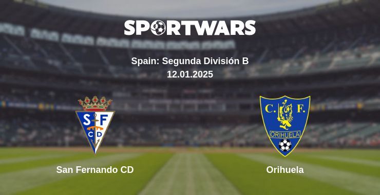 San Fernando CD — Orihuela watch online broadcast, 12.01.2025