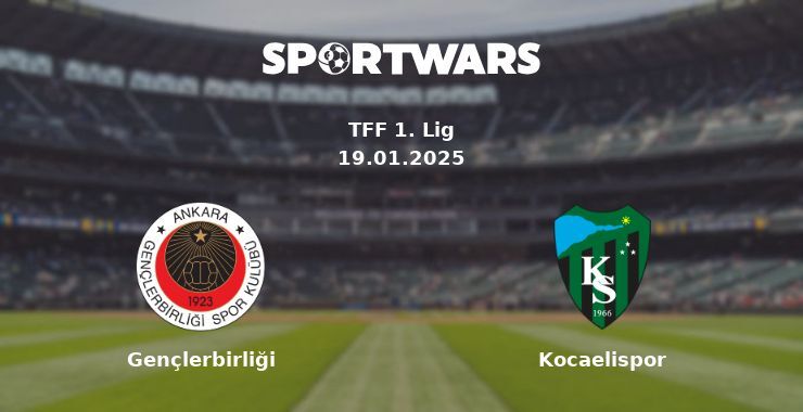 Gençlerbirliği — Kocaelispor watch online for free 19.01.2025