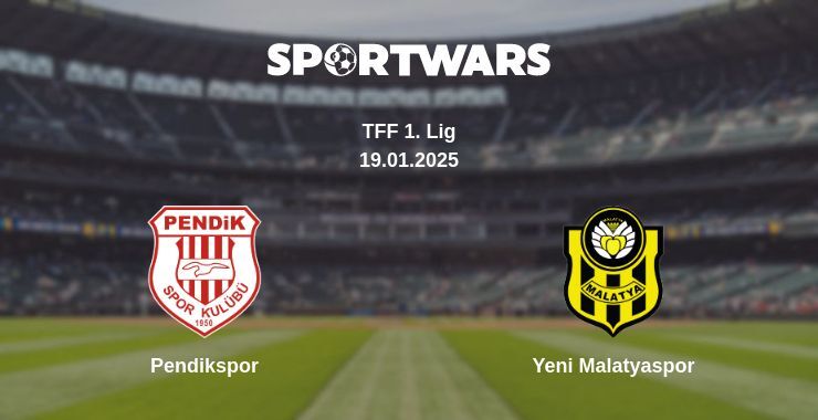 Pendikspor — Yeni Malatyaspor watch online broadcast, 19.01.2025