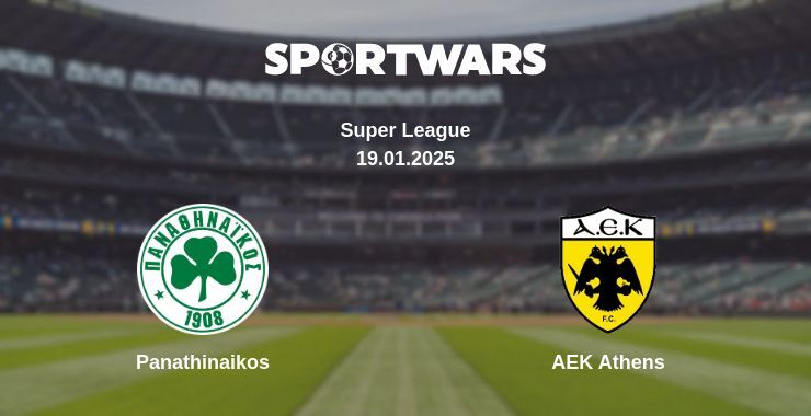 Panathinaikos — AEK Athens watch online broadcast, 19.01.2025