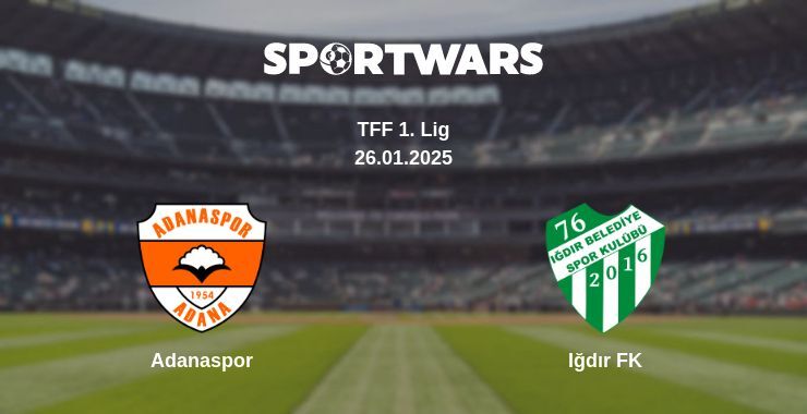 Adanaspor — Iğdır FK watch online broadcast, 26.01.2025