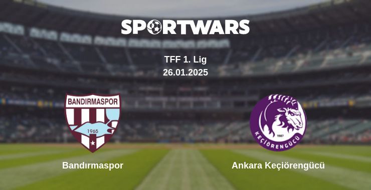 Bandırmaspor — Ankara Keçiörengücü watch online for free 26.01.2025