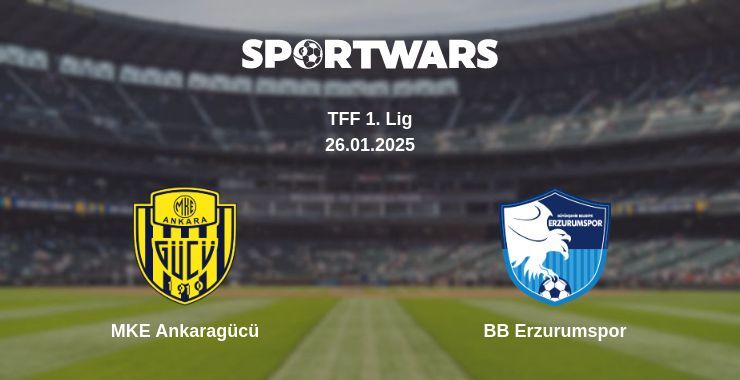 MKE Ankaragücü — BB Erzurumspor watch online broadcast, 26.01.2025