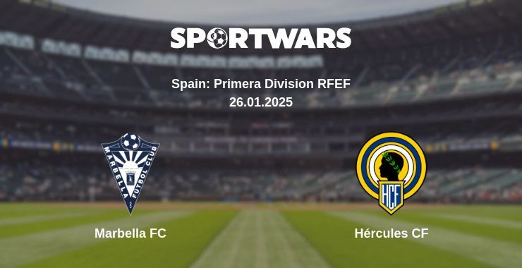 Marbella FC — Hércules CF watch online broadcast, 26.01.2025