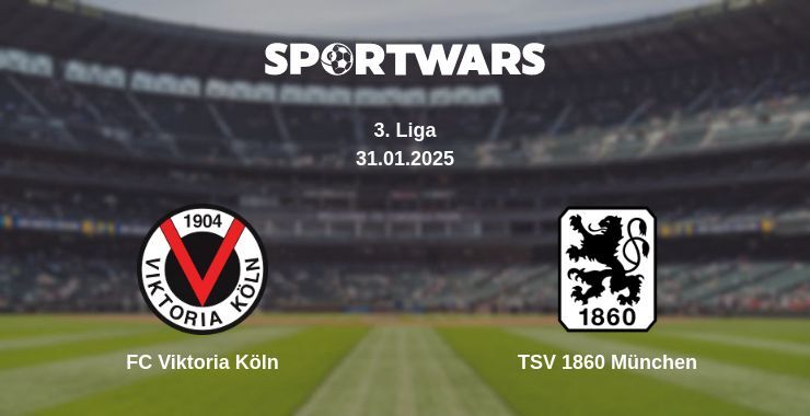 FC Viktoria Köln — TSV 1860 München watch online broadcast, 31.01.2025