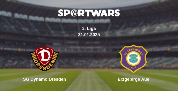 SG Dynamo Dresden — Erzgebirge Aue watch online broadcast, 31.01.2025