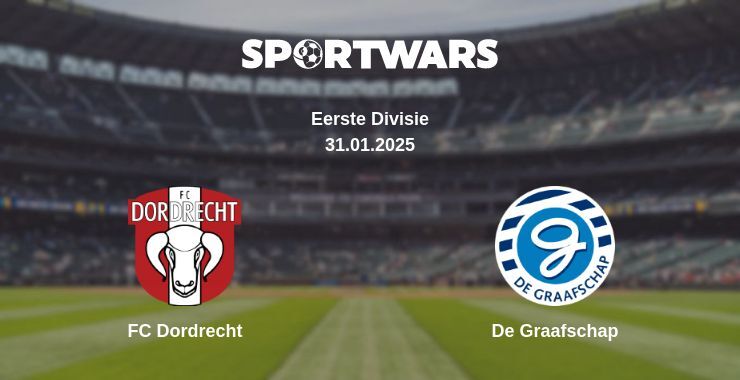 FC Dordrecht — De Graafschap watch online broadcast, 31.01.2025