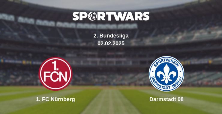 1. FC Nürnberg — Darmstadt 98 watch online broadcast, 02.02.2025