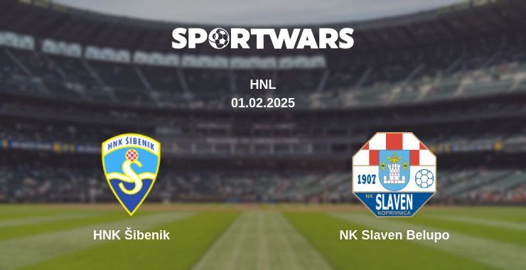 HNK Šibenik — NK Slaven Belupo watch online broadcast, 01.02.2025