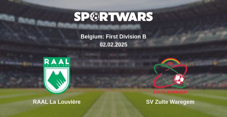 RAAL La Louvière — SV Zulte Waregem watch online broadcast, 02.02.2025