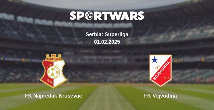 FK Napredak Kruševac — FK Vojvodina watch online broadcast, 01.02.2025