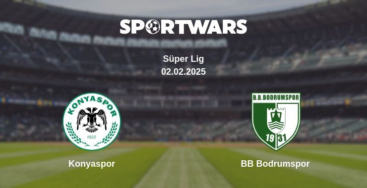 Konyaspor — BB Bodrumspor watch online for free 02.02.2025