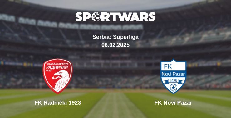 FK Radnički 1923 — FK Novi Pazar watch online broadcast, 06.02.2025