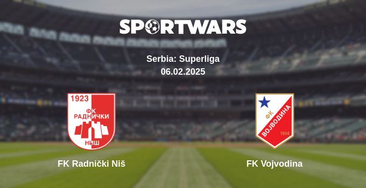 FK Radnički Niš — FK Vojvodina watch online for free 06.02.2025