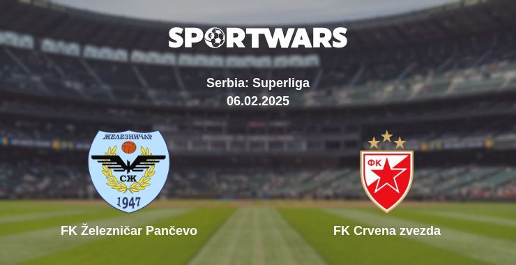 FK Železničar Pančevo — FK Crvena zvezda watch online broadcast, 06.02.2025