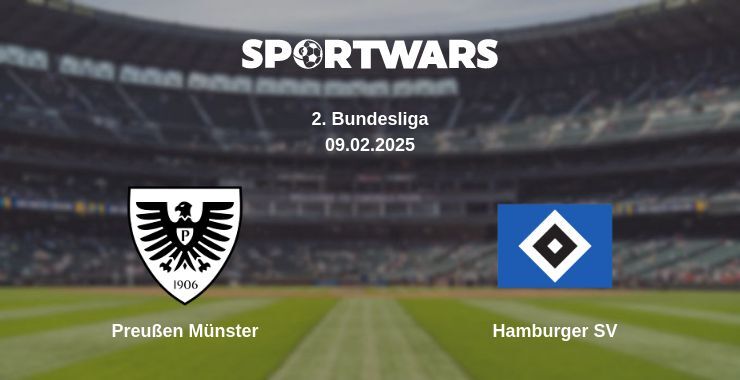 Preußen Münster — Hamburger SV watch online broadcast, 09.02.2025