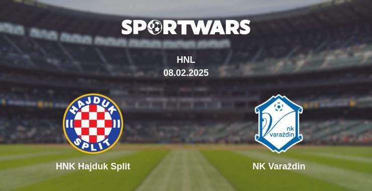 HNK Hajduk Split — NK Varaždin watch online broadcast, 08.02.2025