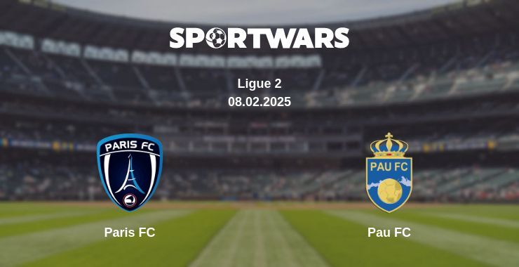 Paris FC — Pau FC watch online broadcast, 08.02.2025