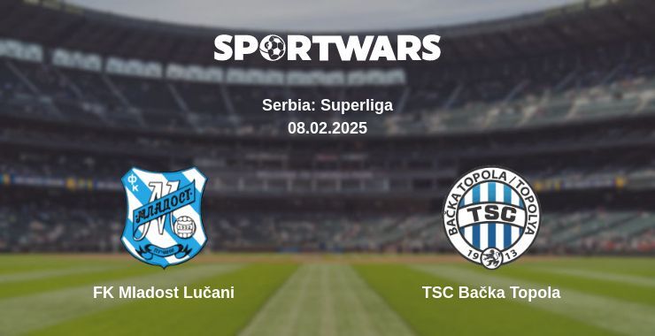 FK Mladost Lučani — TSC Bačka Topola watch online broadcast, 08.02.2025