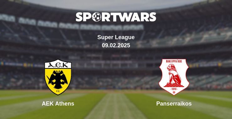 AEK Athens — Panserraikos watch online broadcast, 09.02.2025