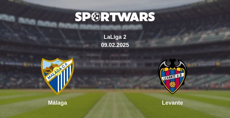 Málaga — Levante watch online broadcast, 09.02.2025