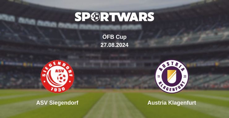 ASV Siegendorf — Austria Klagenfurt watch online for free 27.08.2024