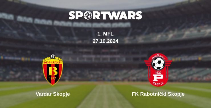 Vardar Skopje — FK Rabotnički Skopje watch online for free 27.10.2024