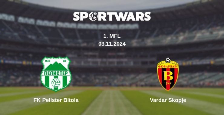 Result of the FK Pelister Bitola — Vardar Skopje match, 03.11.2024